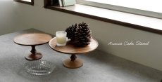 画像10: 【shesay】アカシアウッド　ケーキスタンド 　木製　高台　スタンドトレイ　( S φ 17cm / L φ21cm ) (10)