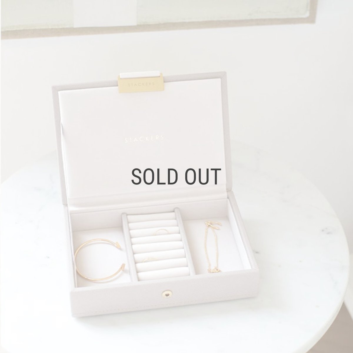 画像14: 【STACKERS】ミニ ジュエリーボックス LId リッド トープ グレージュ Taupe スタッカーズ ロンドン イギリス (14)