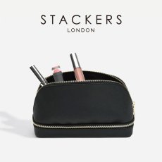 画像1: 【STACKERS】メイクアップ バッグ Makeup Bag ブラック Black スタッカーズ イギリス ロンドン (1)