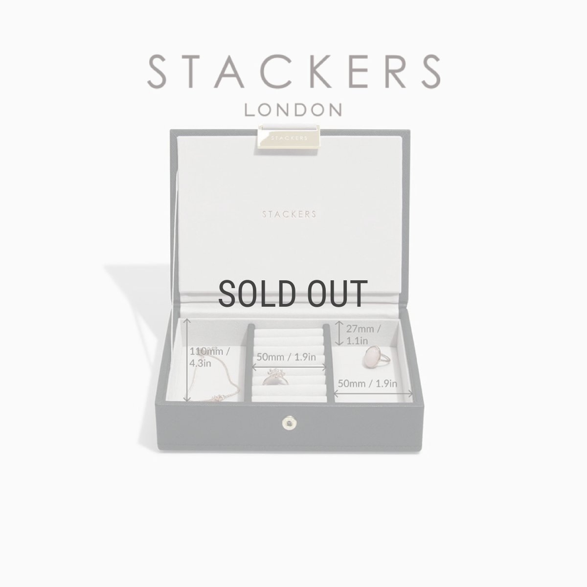 画像3: 【STACKERS】ミニ ジュエリーボックス 選べる2個セット 2set  ブラック Black スタッカーズ (3)