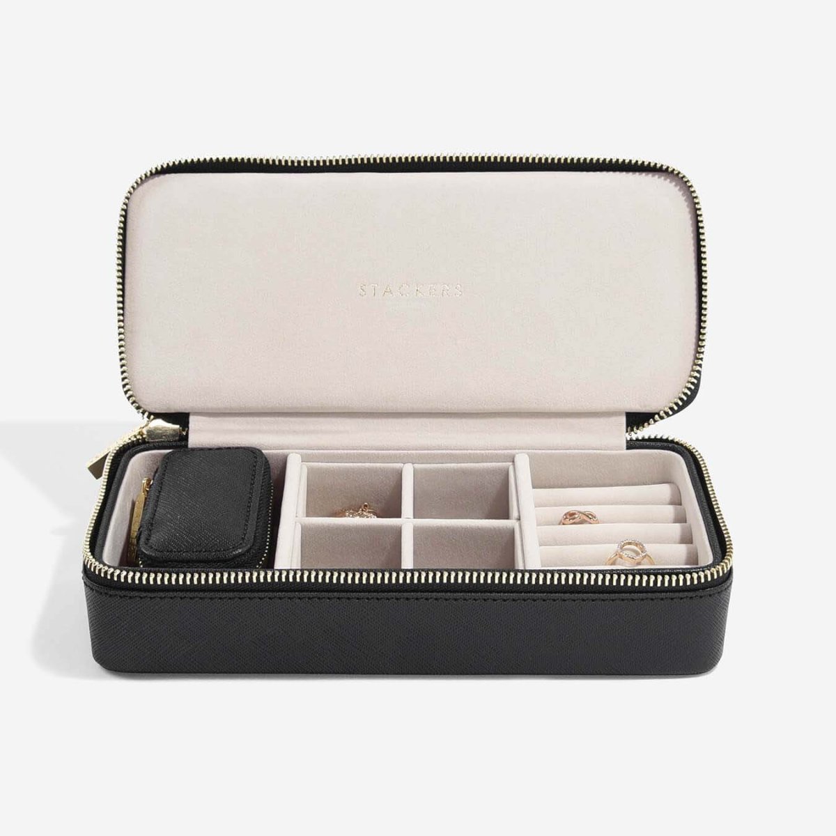 画像13: 【STACKERS】トラベル ジュエリーボックス S Travel S ブラック Black スタッカーズ (13)