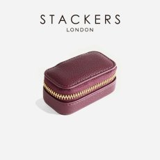 画像2: 【STACKERS】トラベル ジュエリーボックス S TravelS バーガンディー Burgandy　スタッカーズ　ロンドン (2)