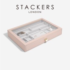 画像2: 【STACKERS】スーパーサイズ　ドロワー　グラス　リッド Glass Lid　ジュエリーケース  ブラッシュピンク Blush Pink スタッカーズ (2)