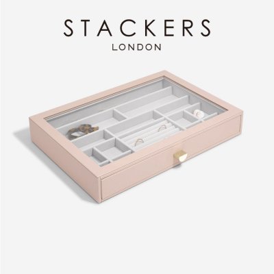 画像3: 【STACKERS】スーパーサイズ　ドロワー　グラス　リッド Glass Lid　ジュエリーケース  ブラッシュピンク Blush Pink スタッカーズ