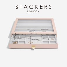 画像4: 【STACKERS】スーパーサイズ　ドロワー　グラス　リッド Glass Lid　ジュエリーケース  ブラッシュピンク Blush Pink スタッカーズ (4)
