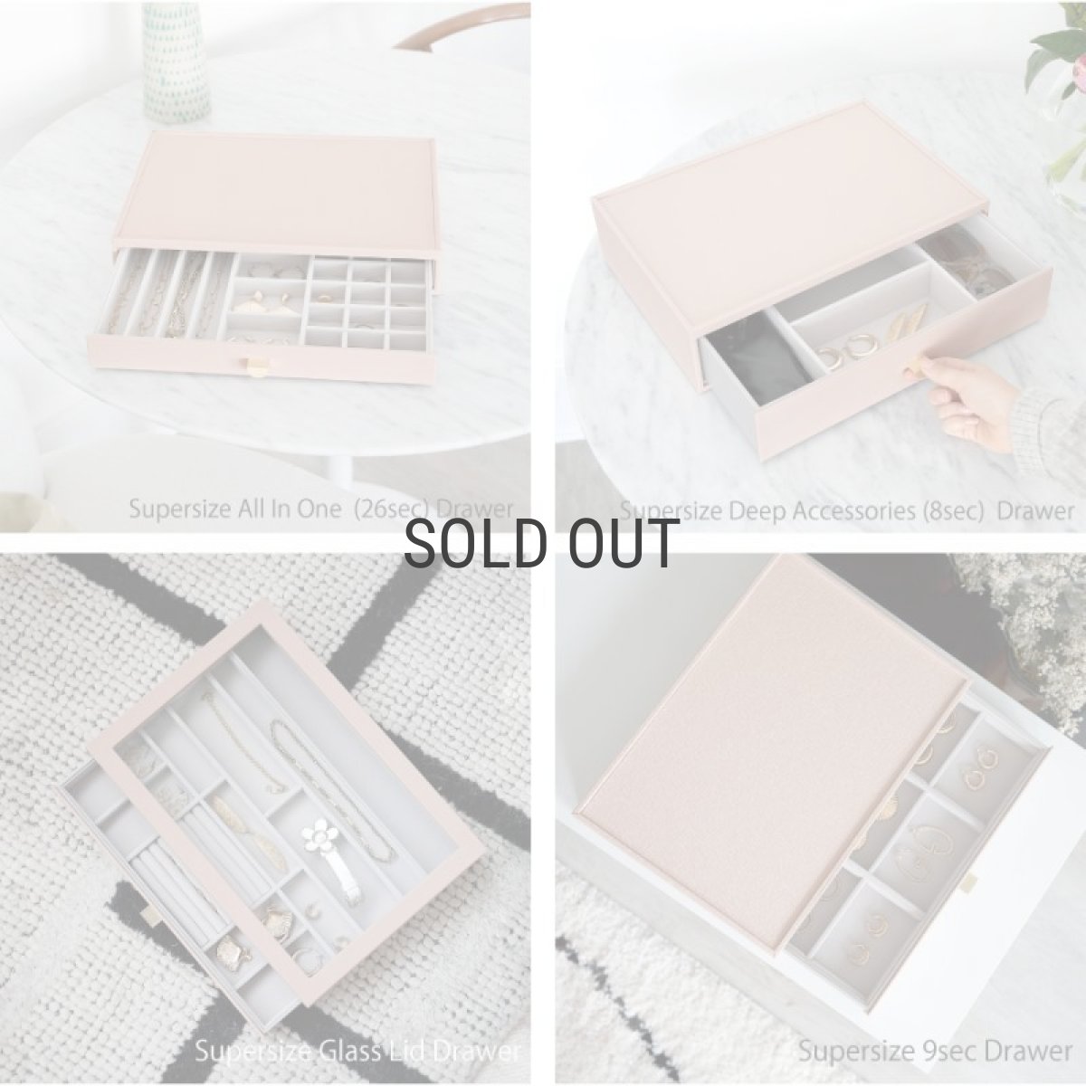 画像7: 【STACKERS】スーパーサイズ　ドロワー　選べる3個セット　3set　ブラッシュピンク　BlushPink ジュエリーボックス　スタッカーズ　ロンドン　UK (7)
