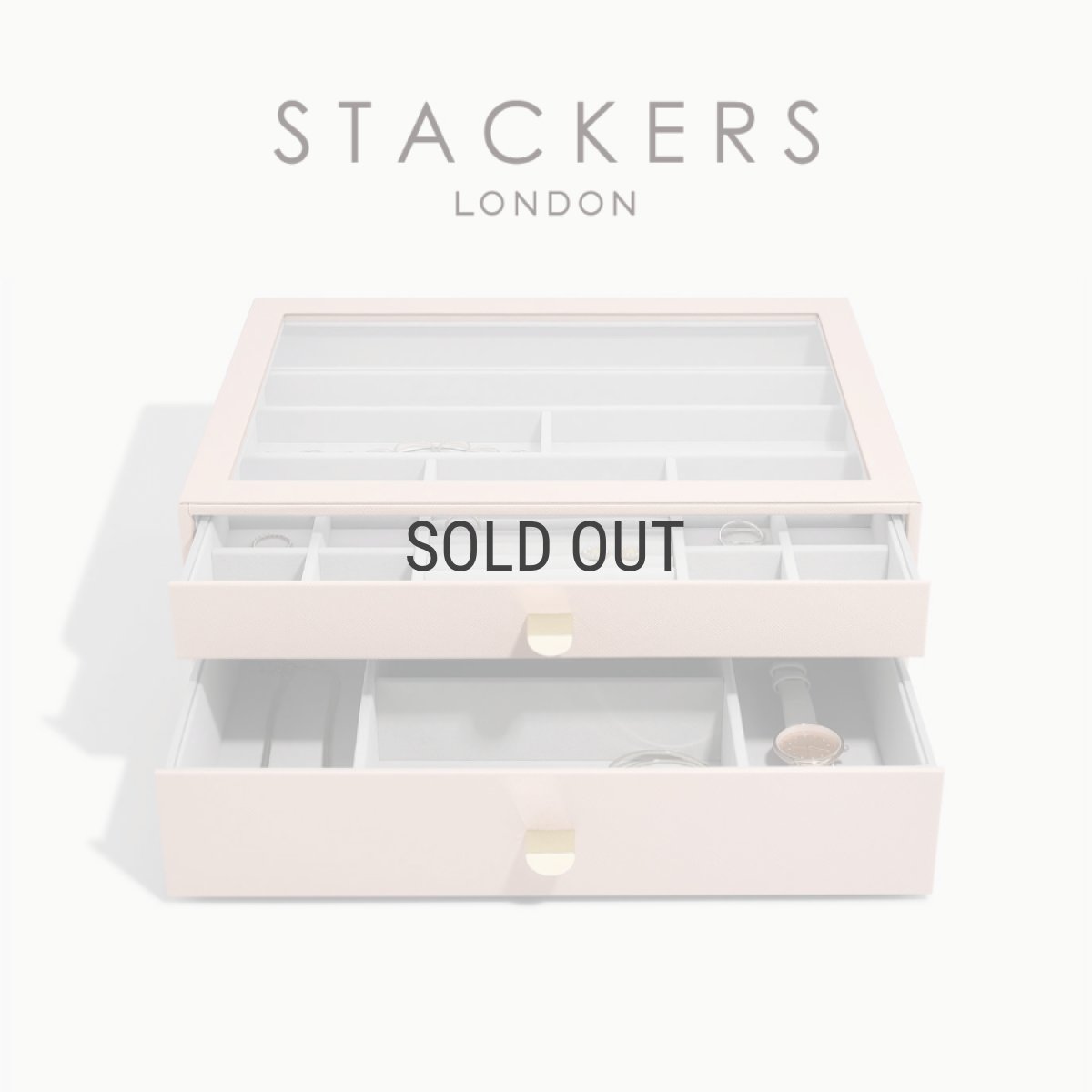 画像1: 【STACKERS】スーパーサイズ　ドロワー　選べる2個セット　ジュエリーボックス　2set　ブラッシュピンク　BlushPink スタッカーズ　 ロンドン　UK (1)