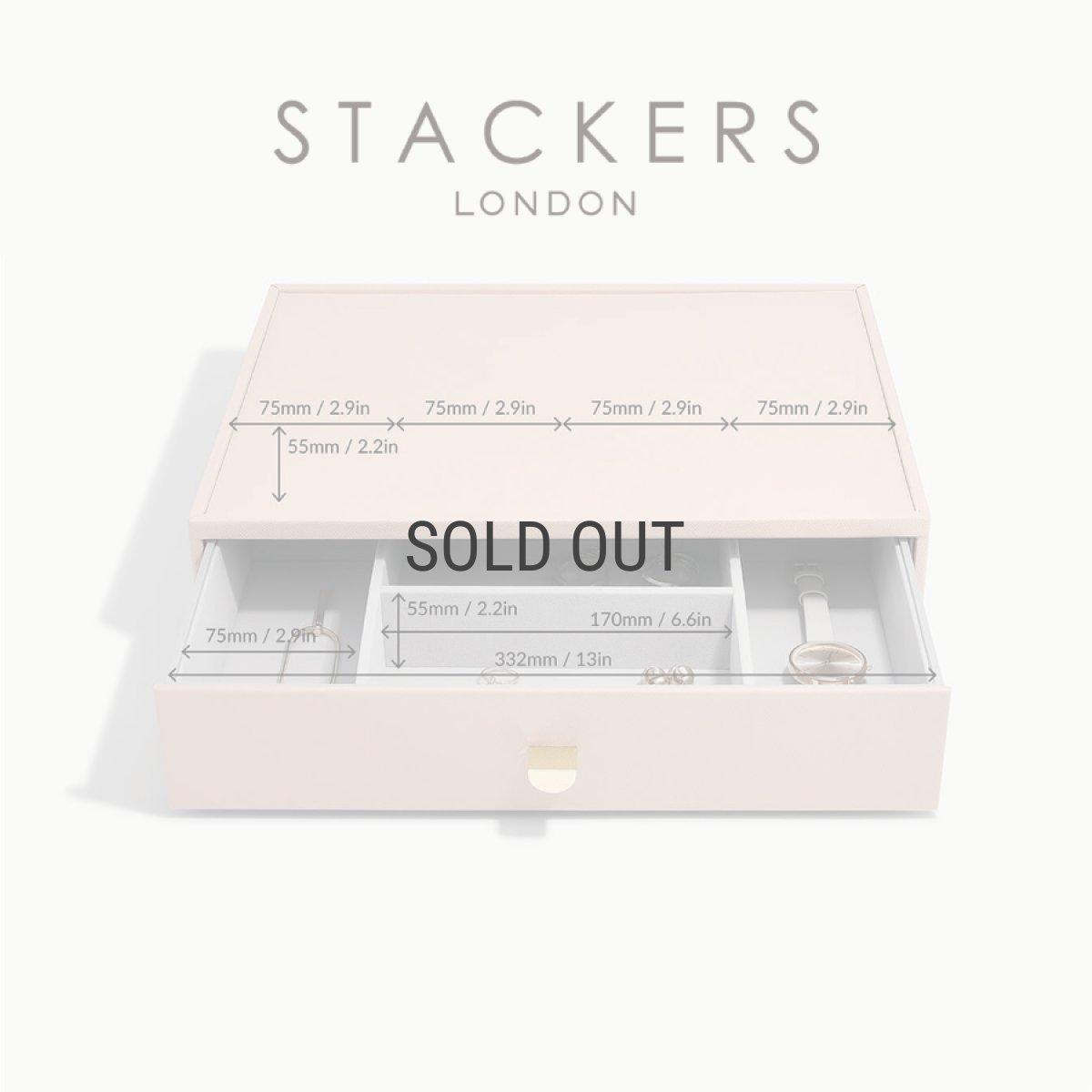 画像11: 【STACKERS】スーパーサイズ　ドロワー　ディープアクセサリー Deep Accessory　ジュエリーケース 　ブラッシュ ピンク　Blush Pink スタッカーズ (11)