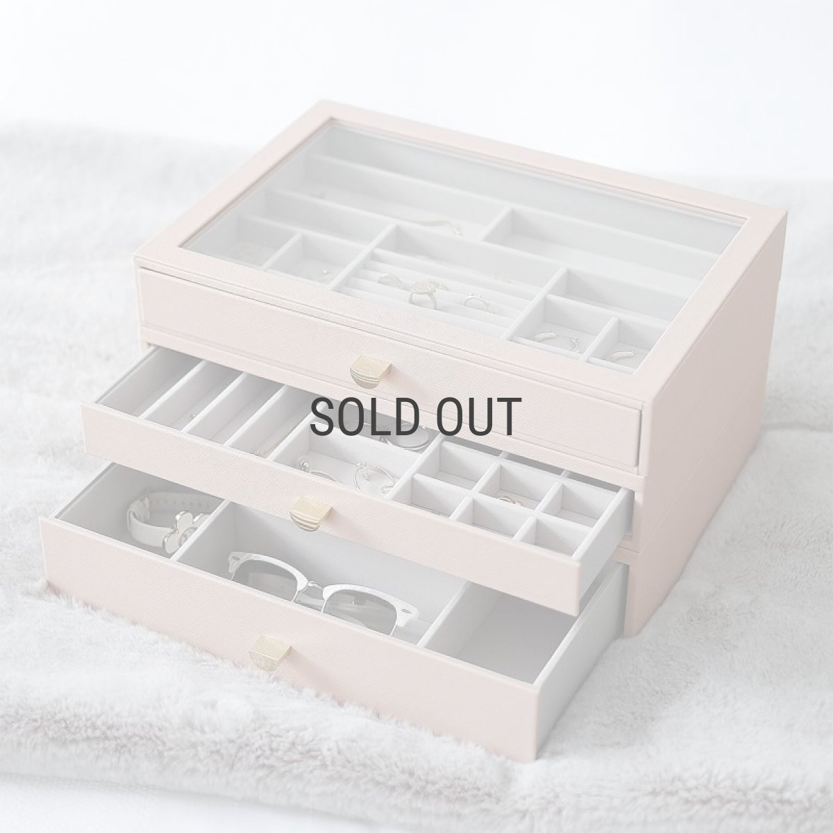 画像13: 【STACKERS】スーパーサイズ　ドロワー　ディープアクセサリー Deep Accessory　ジュエリーケース 　ブラッシュ ピンク　Blush Pink スタッカーズ (13)