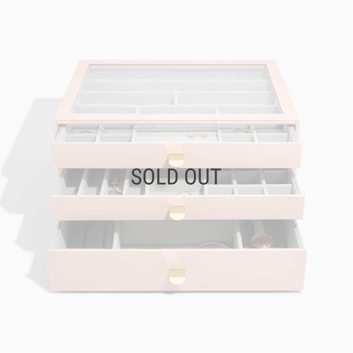 画像14: 【STACKERS】スーパーサイズ　ドロワー　ディープアクセサリー Deep Accessory　ジュエリーケース 　ブラッシュ ピンク　Blush Pink スタッカーズ (14)