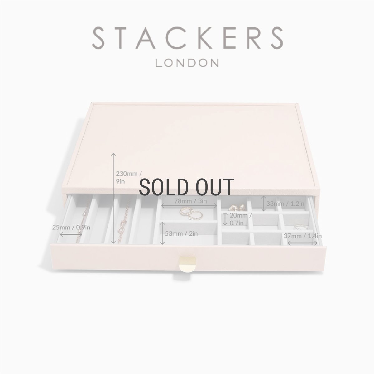 画像11: 【STACKERS】スーパーサイズ　ドロワー　オールインワン　ALL IN ONE ジュエリーボックス　ブラッシュ　ピンク　Blush Pink (11)