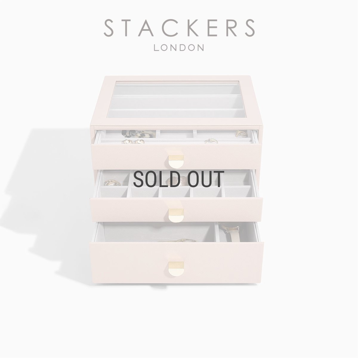 画像5: 【STACKERS】クラシック　ドロワー　ジュエリーケース 5sec  ブラッシュ　ピンク　Blush Pink　 引き出し　スタッカーズ (5)