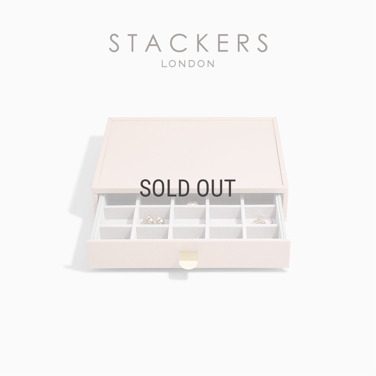 画像1: 【STACKERS】クラシック　ドロワー　ジュエリーケース 20sec  ブラッシュ　ピンク　Blush Pink 引き出し　スタッカーズ (1)