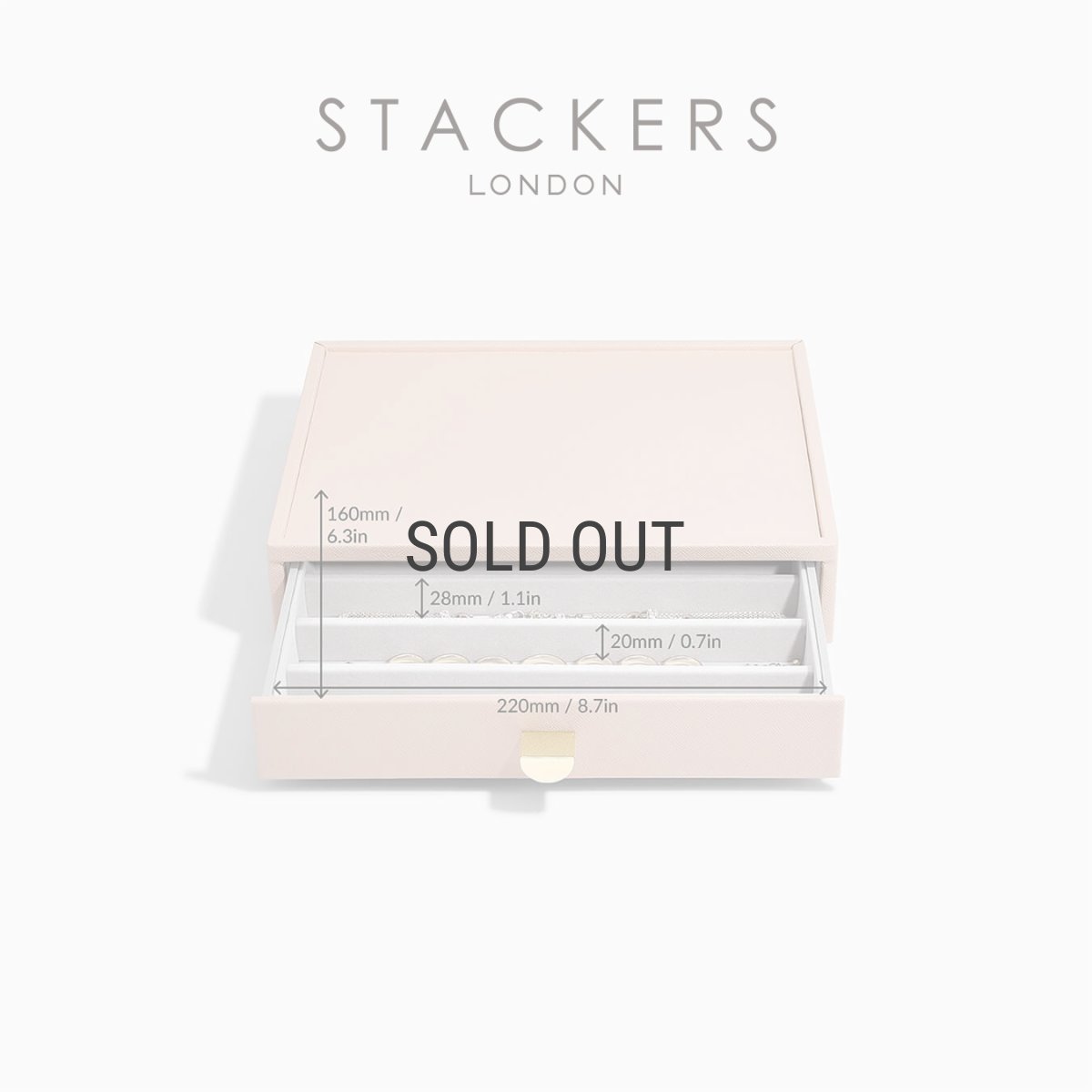 画像4: 【STACKERS】クラシック　ドロワー　ジュエリーケース 5sec  ブラッシュ　ピンク　Blush Pink　 引き出し　スタッカーズ (4)
