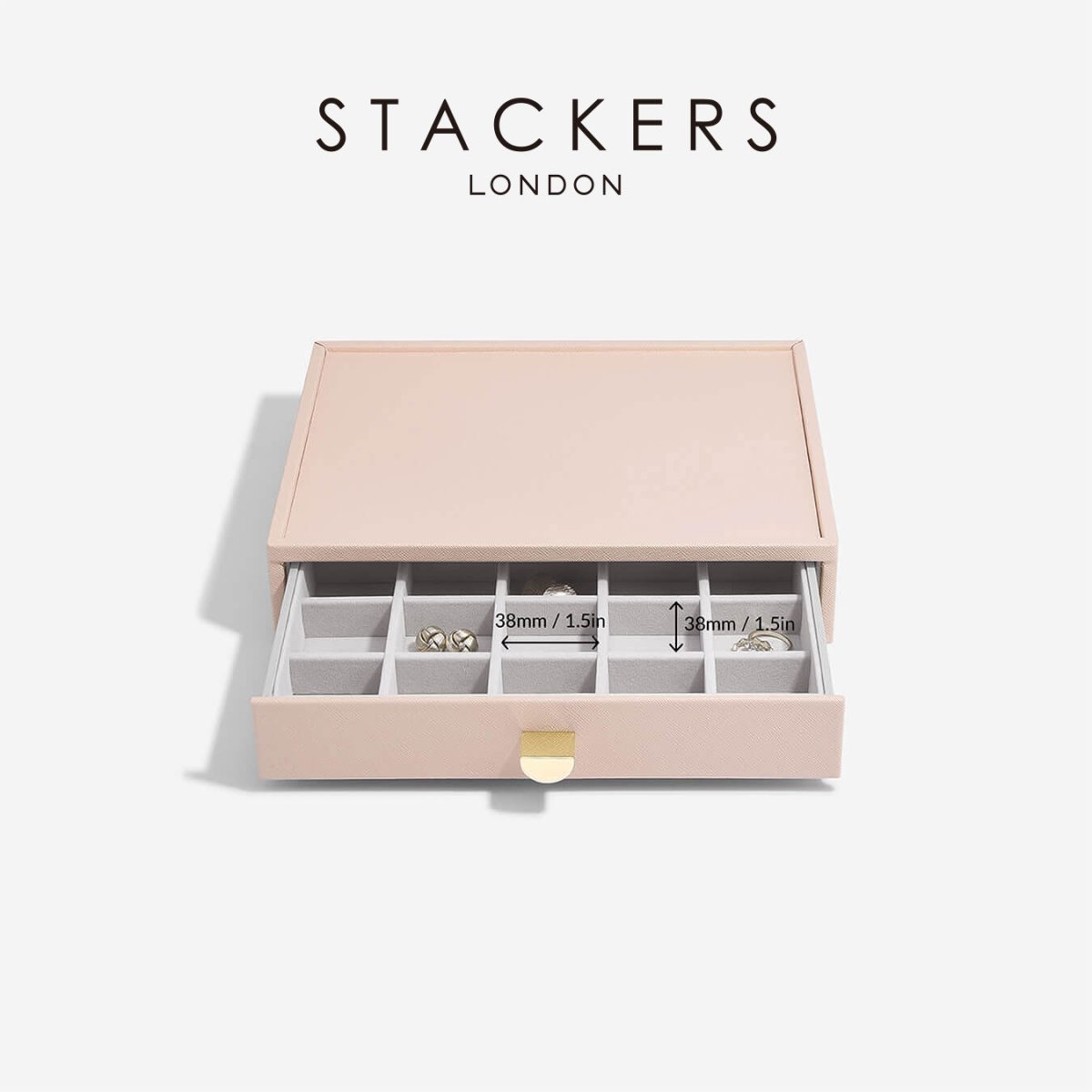 画像3: 【STACKERS】クラシック　ドロワー　ジュエリーケース 20sec  ブラッシュ　ピンク　Blush Pink 引き出し　スタッカーズ (3)