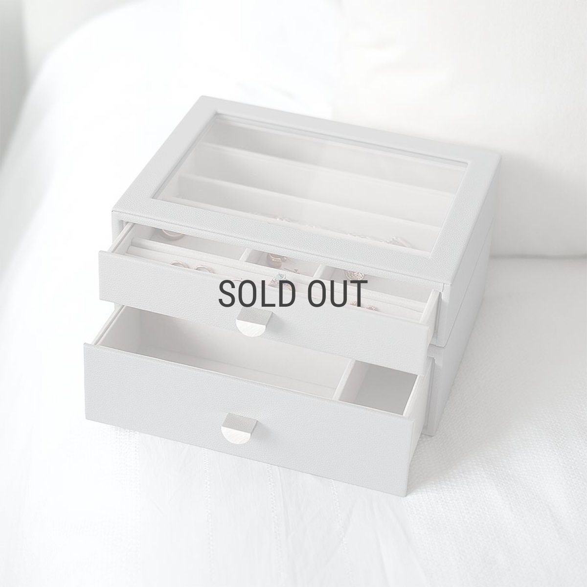 画像12: 【STACKERS】クラシック ドロワージュエリーボックス 選べる2個セット ペブルグレー PebbleGray 引き出し ガラス スタッカーズ ロンドン イギリス (12)