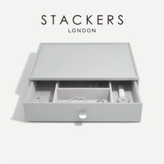 画像1: 【STACKERS】スーパーサイズ　ドロワー　ディープアクセサリー Deep Accessory　ジュエリーケース 　ペブルグレー　Pebble Gray スタッカーズ (1)