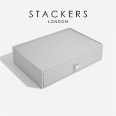 画像2: 【STACKERS】スーパーサイズ　ドロワー　ディープアクセサリー Deep Accessory　ジュエリーケース 　ペブルグレー　Pebble Gray スタッカーズ (2)