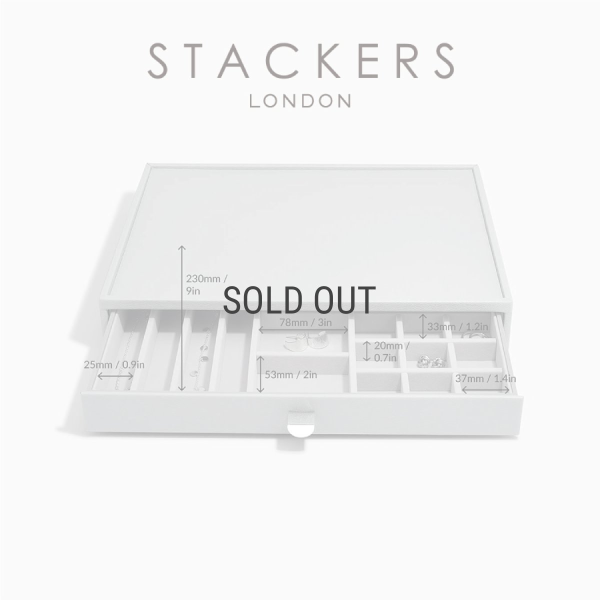 画像11: 【STACKERS】スーパーサイズ　ドロワー　オールインワン　ALL IN ONE ペブルグレー　Pebble Gray ジュエリーボックス (11)