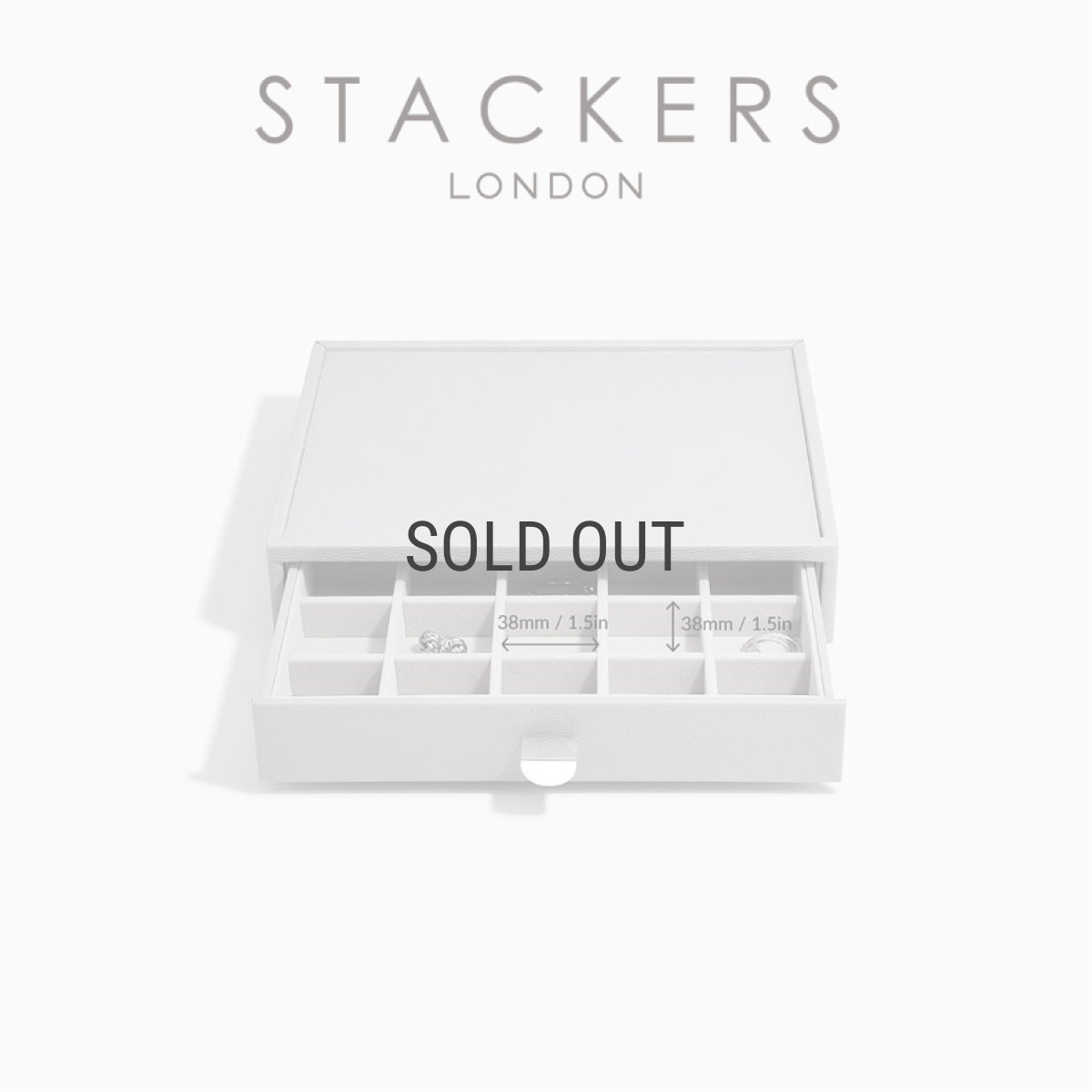 画像3: 【STACKERS】クラシック　ドロワー　ジュエリーケース 20sec  ペブル　グレー　Grey  引き出し　スタッカーズ (3)