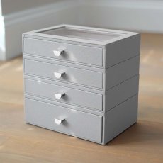 画像12: 【STACKERS】クラシック ドロワージュエリーボックス 選べる4個セット ペブルグレー PebbleGray 引き出し ガラス スタッカーズ ロンドン イギリス (12)