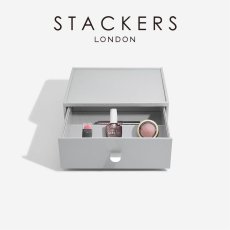 画像1: 【STACKERS】Classic Nail Polish Drawer　クラシック ネイルケア ドロワー　マニキュア　コスメ　ペブル　グレー　Pebble Grey  ドロワー　引き出し　スタッカーズ (1)