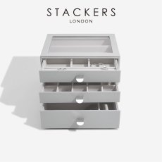 画像5: 【STACKERS】クラシック　ドロワー　ジュエリーケース ３sec  ディープ 　 ペブル　グレー　Pebble Grey 引き出し　スタッカーズ (5)