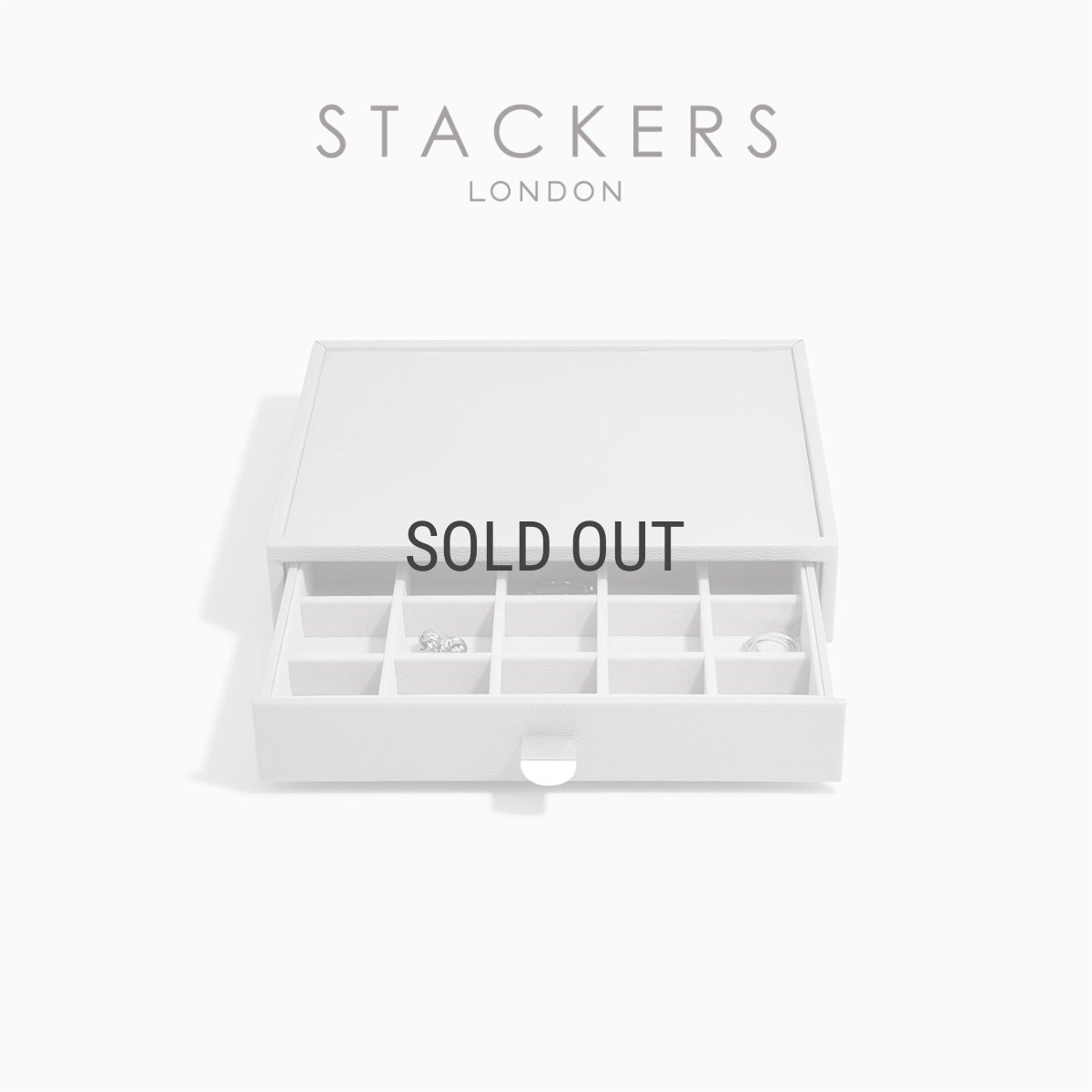 画像1: 【STACKERS】クラシック　ドロワー　ジュエリーケース 20sec  ペブル　グレー　Grey  引き出し　スタッカーズ (1)