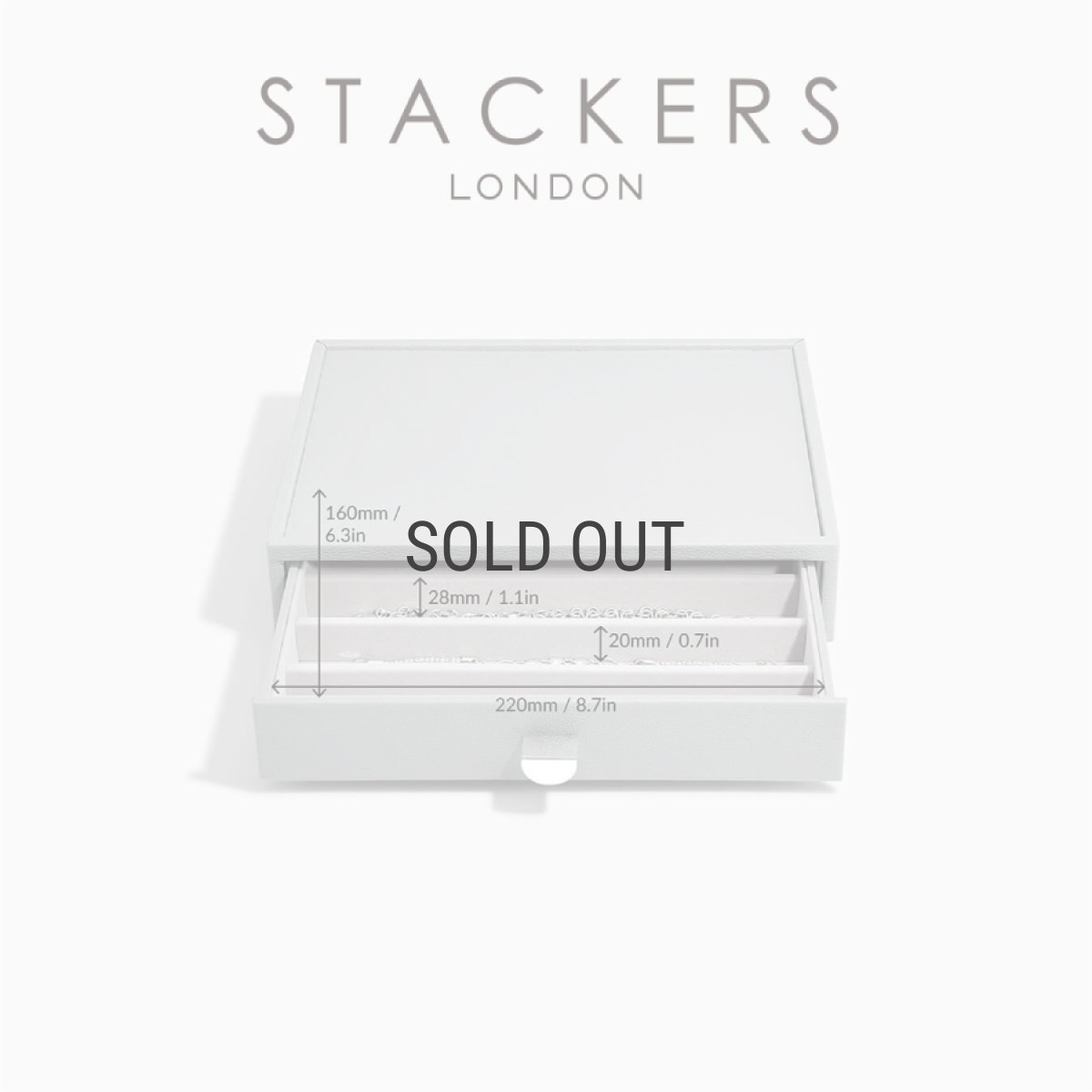 画像4: 【STACKERS】クラシック　ドロワー ジュエリーケース 5sec  ペブル　グレー　Pebble Grey  引き出し　スタッカーズ (4)