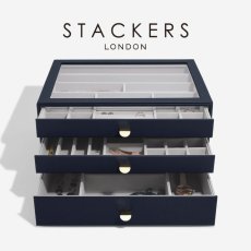 画像1: 【STACKERS】スーパーサイズ　ドロワー　選べる3個セット　3set　ネイビーペブル  Navy Pebble スタッカーズ (1)