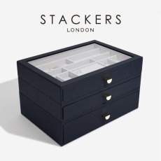 画像2: 【STACKERS】スーパーサイズ　ドロワー　選べる3個セット　3set　ネイビーペブル  Navy Pebble スタッカーズ (2)