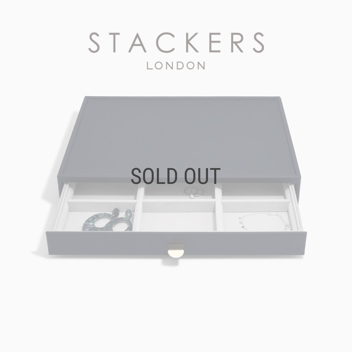 画像1: 【STACKERS】スーパーサイズ　ドロワー ジュエリーケース  9sec　ネイビーペブル　Navy Pebble  スタッカーズ (1)