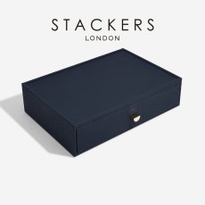 画像2: 【STACKERS】スーパーサイズ　ドロワー　ディープアクセサリー Deep Accessory　ジュエリーケース 　ネイビーペブル　Navy Pebble  スタッカーズ (2)