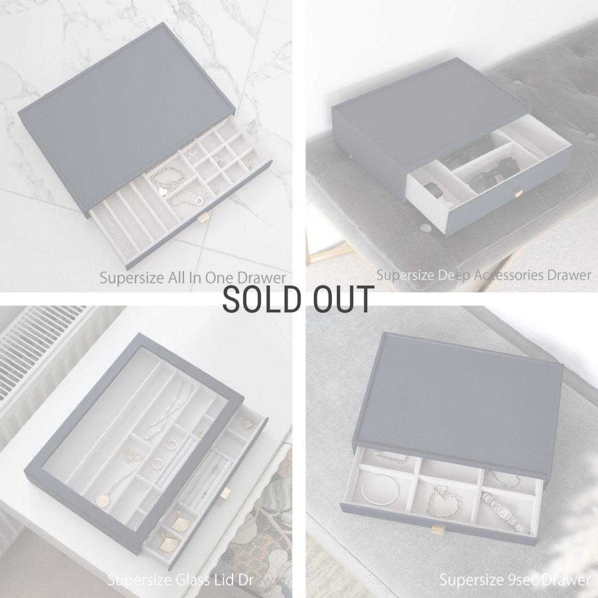 画像6: 【STACKERS】スーパーサイズ　ドロワー　選べる3個セット　3set　ネイビーペブル  Navy Pebble スタッカーズ (6)