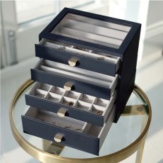 画像12: 【STACKERS】クラシック ドロワージュエリーボックス 選べる4個セット ネイビーペブル　Navy Pebble 引き出し ガラス スタッカーズ ロンドン イギリス (12)