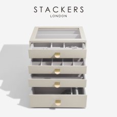画像1: 【STACKERS】クラシック ドロワージュエリーボックス 選べる4個セット オートミール Oatmeal 引き出し ガラス スタッカーズ ロンドン イギリス (1)