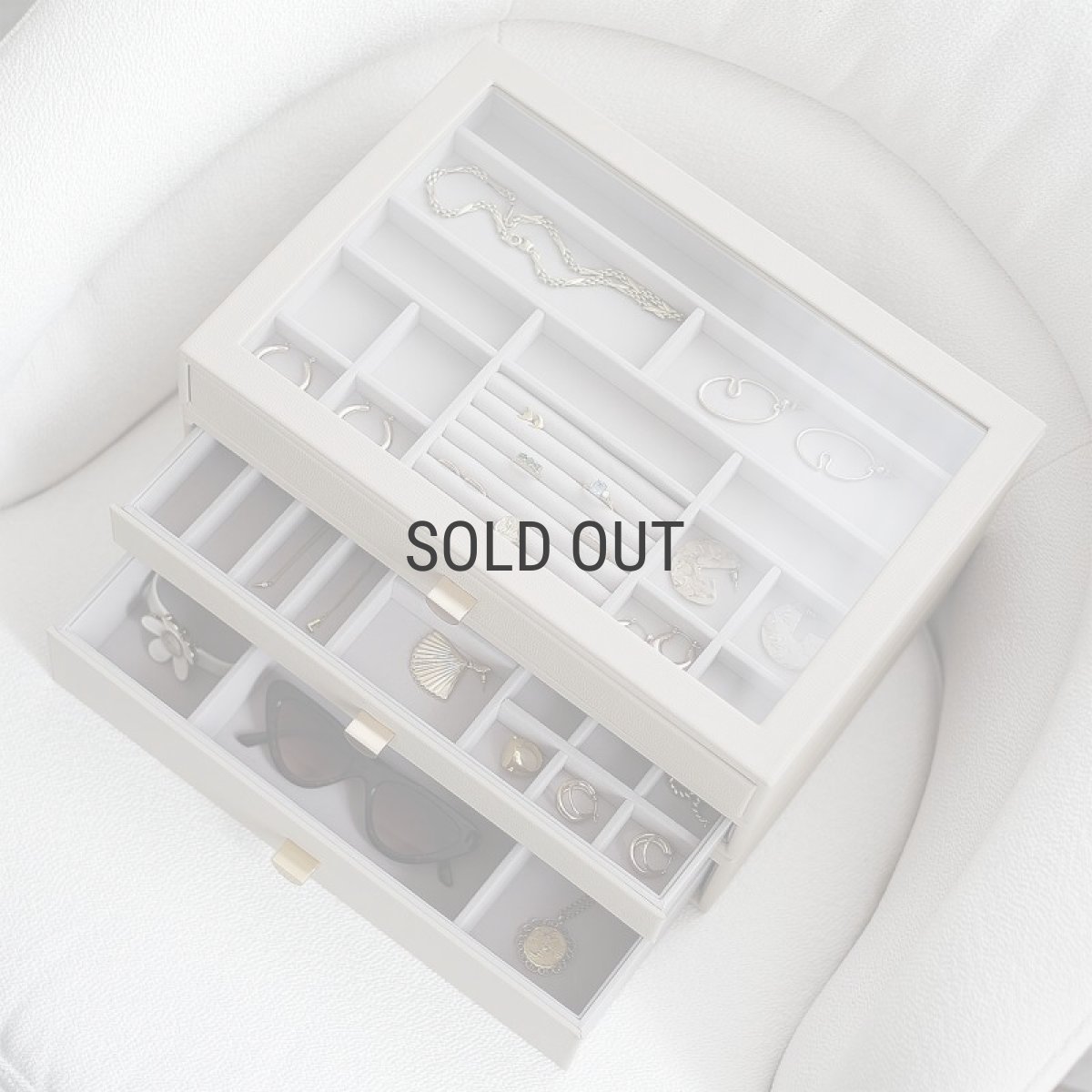 画像13: 【STACKERS】スーパーサイズ　ドロワー ジュエリーケース  9sec　オートミール Oatmeal  スタッカーズ (13)