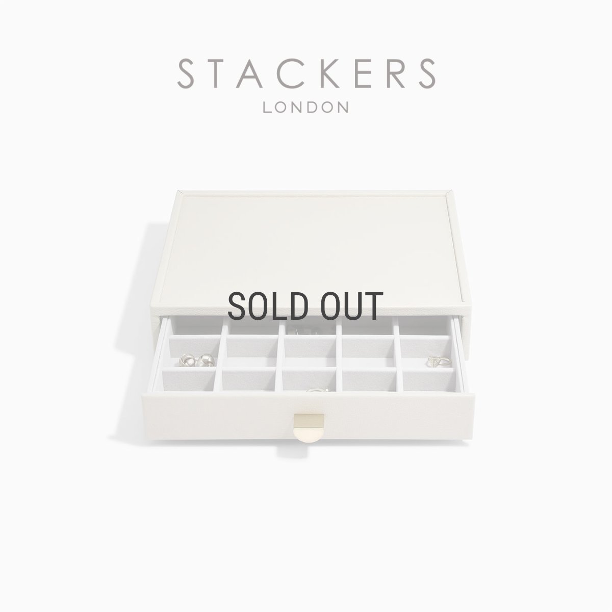 画像1: 【STACKERS】クラシック　ドロワー　ジュエリーケース 20sec  オートミール　Oatmeal  引き出し　スタッカーズ (1)
