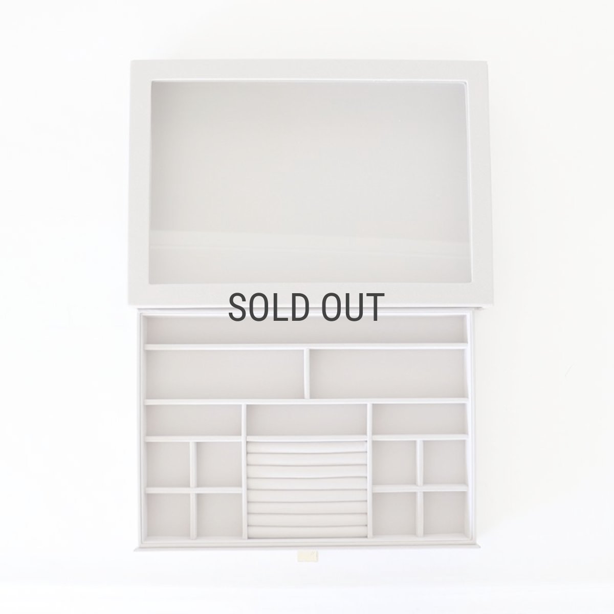 画像14: 【STACKERS】スーパーサイズ　ドロワー　グラス　リッド Glass Lid　ジュエリーケース　トープ グレージュ　Taupe スタッカーズ (14)