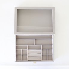 画像14: 【STACKERS】スーパーサイズ　ドロワー　グラス　リッド Glass Lid　ジュエリーケース　トープ グレージュ　Taupe スタッカーズ (14)