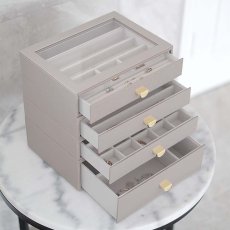 画像12: 【STACKERS】クラシック ドロワージュエリーボックス 選べる4個セット トープ　グレージュ Taupe 引き出し　ガラス スタッカーズ ロンドン イギリス (12)