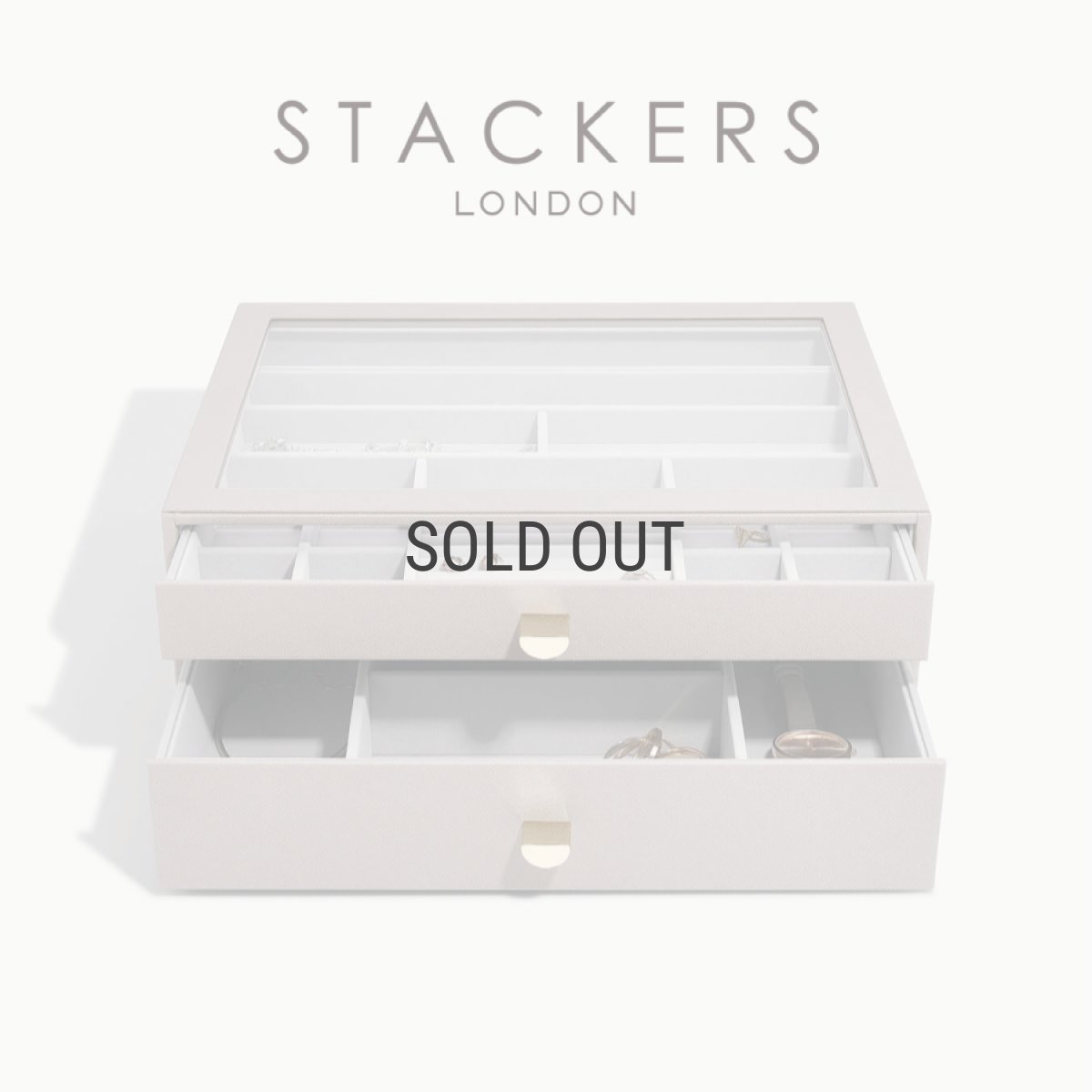 画像1: 【STACKERS】スーパーサイズ　ドロワー　選べる2個セット　2set　トープ グレージュ　Taupe スタッカーズ (1)