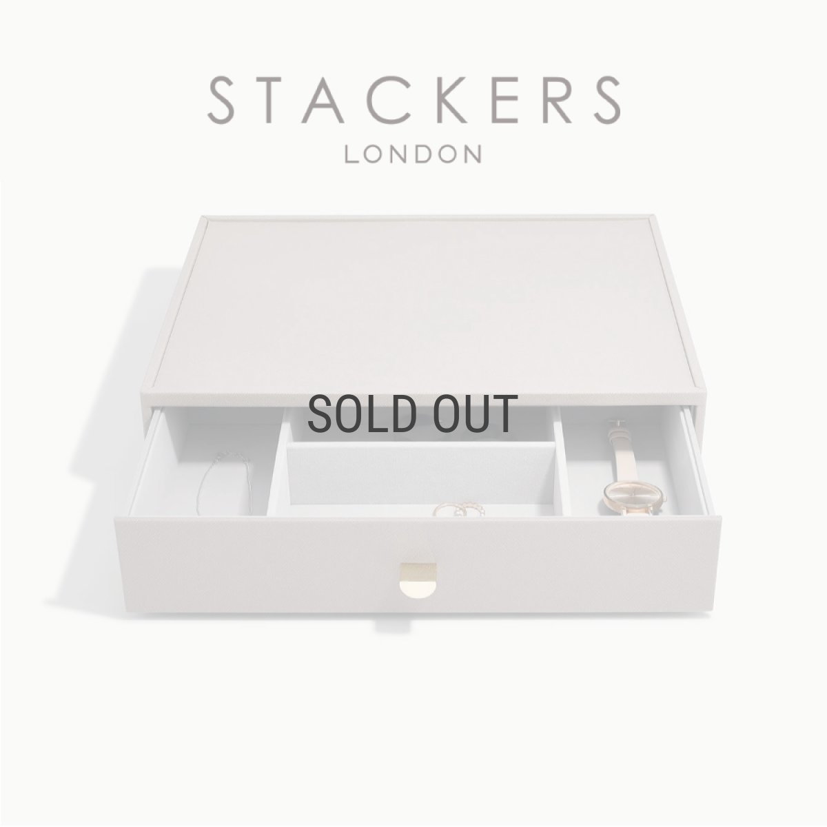 画像1: 【STACKERS】スーパーサイズ　ドロワー　ディープアクセサリー Deep Accessory　ジュエリーケース 　トープ グレージュ Taupe スタッカーズ (1)