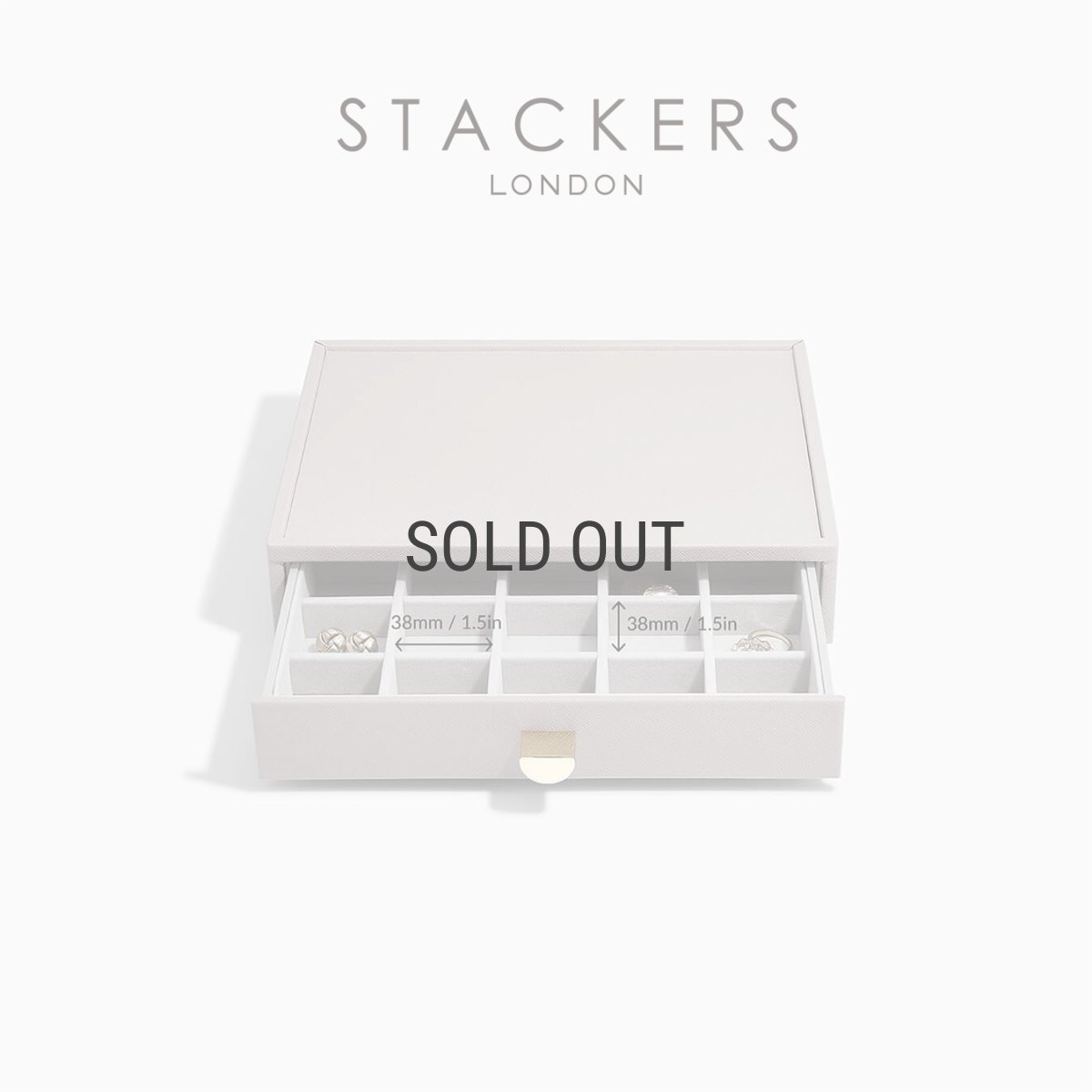 画像4: 【STACKERS】クラシック　ドロワー　ジュエリーケース 20 sec  トープ　グレージュ　Taupe　 引き出し　スタッカーズ (4)