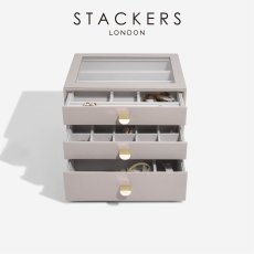 画像4: 【STACKERS】クラシック　ドロワー　ジュエリーケース 5sec  トープ　グレージュ　Taupe　 引き出し　スタッカーズ (4)