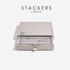 画像3: 【STACKERS】クラシック　ドロワー　ジュエリーケース 5sec  トープ　グレージュ　Taupe　 引き出し　スタッカーズ (3)