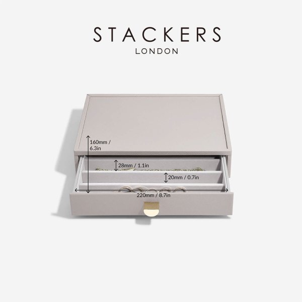 STACKERS】クラシック ドロワー ジュエリーケース 5sec トープ