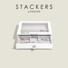 画像3: 【STACKERS】ドロワー ジュエリーケース  リッド　Lid  ペブルホワイト　Pebble White　天窓　引き出し　スタッカーズ (3)