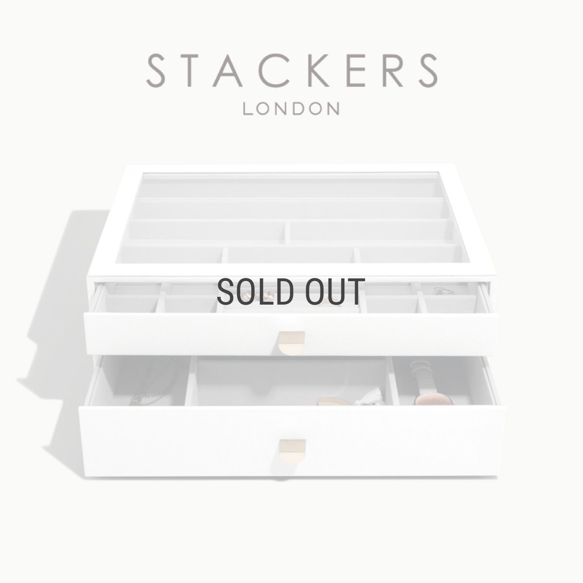 画像1: 【STACKERS】スーパーサイズ　ドロワー　選べる2個セット　2set　ペブルホワイト　PebbleWhite (1)