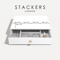 画像12: 【STACKERS】スーパーサイズ　ドロワー　ディープアクセサリー Deep Accessory　ジュエリーケース 　ペブルホワイト　PebbleWhite スタッカーズ (12)